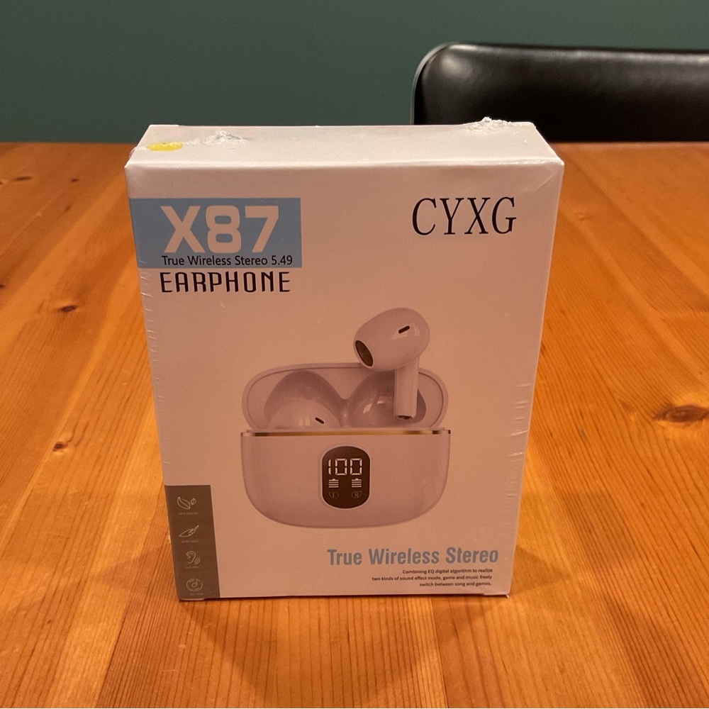 X87 BLUETOOTH WIRELESS EARBUDS LED DISPLAY STEREO 5.49 NOISE REDUCTION NEW